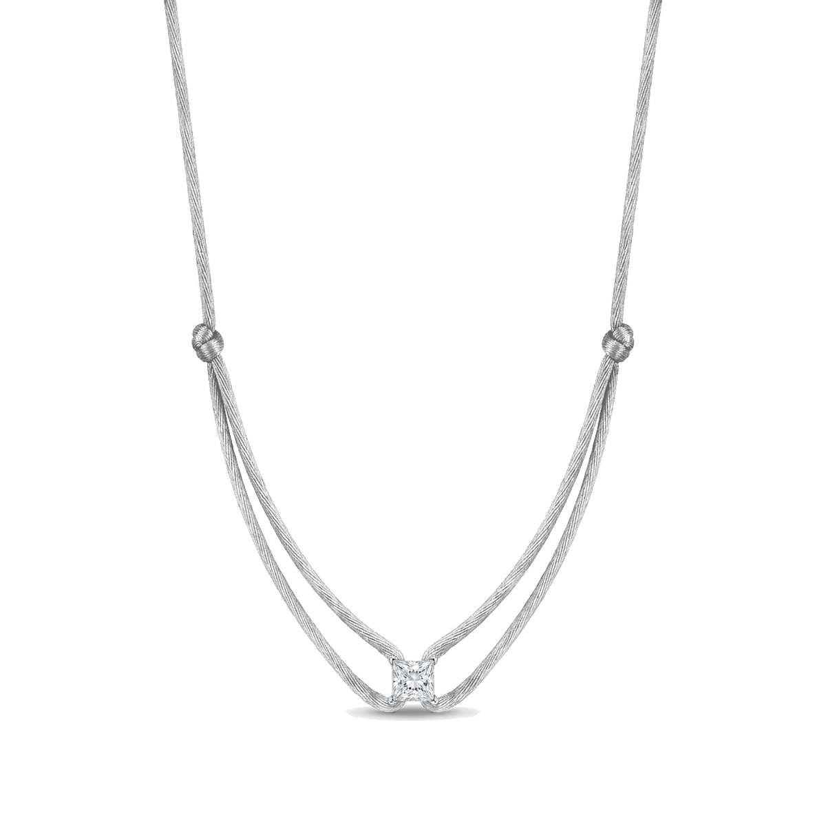ll-cord:shapy-sparkle-princess-necklace:Silver Grey