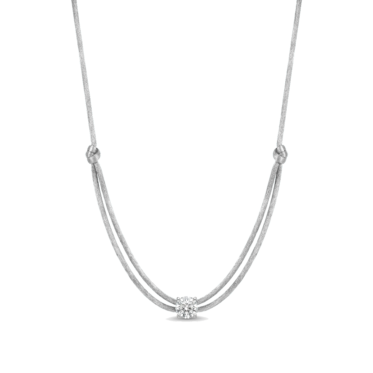 ll-cord:shapy-sparkle-round-necklace:Silver Grey