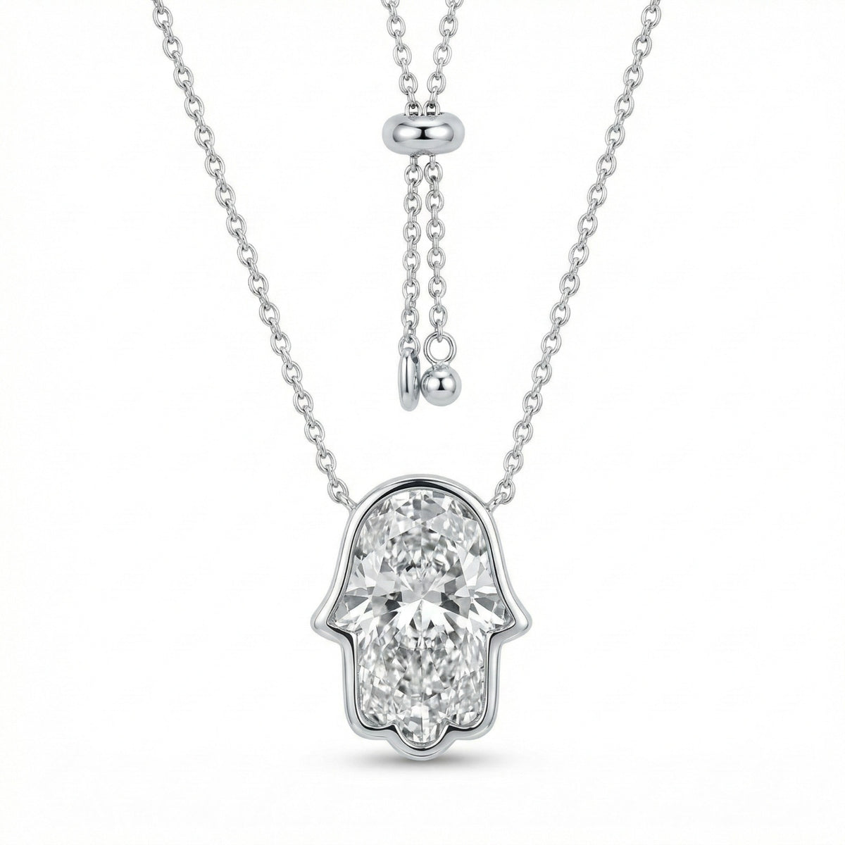 ll-metal:holy-necklace-hamsa-down:White