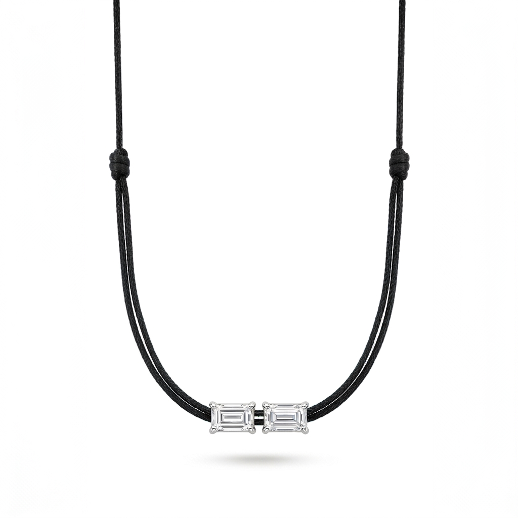 ll-cord:matchy-emerald-necklace:Black