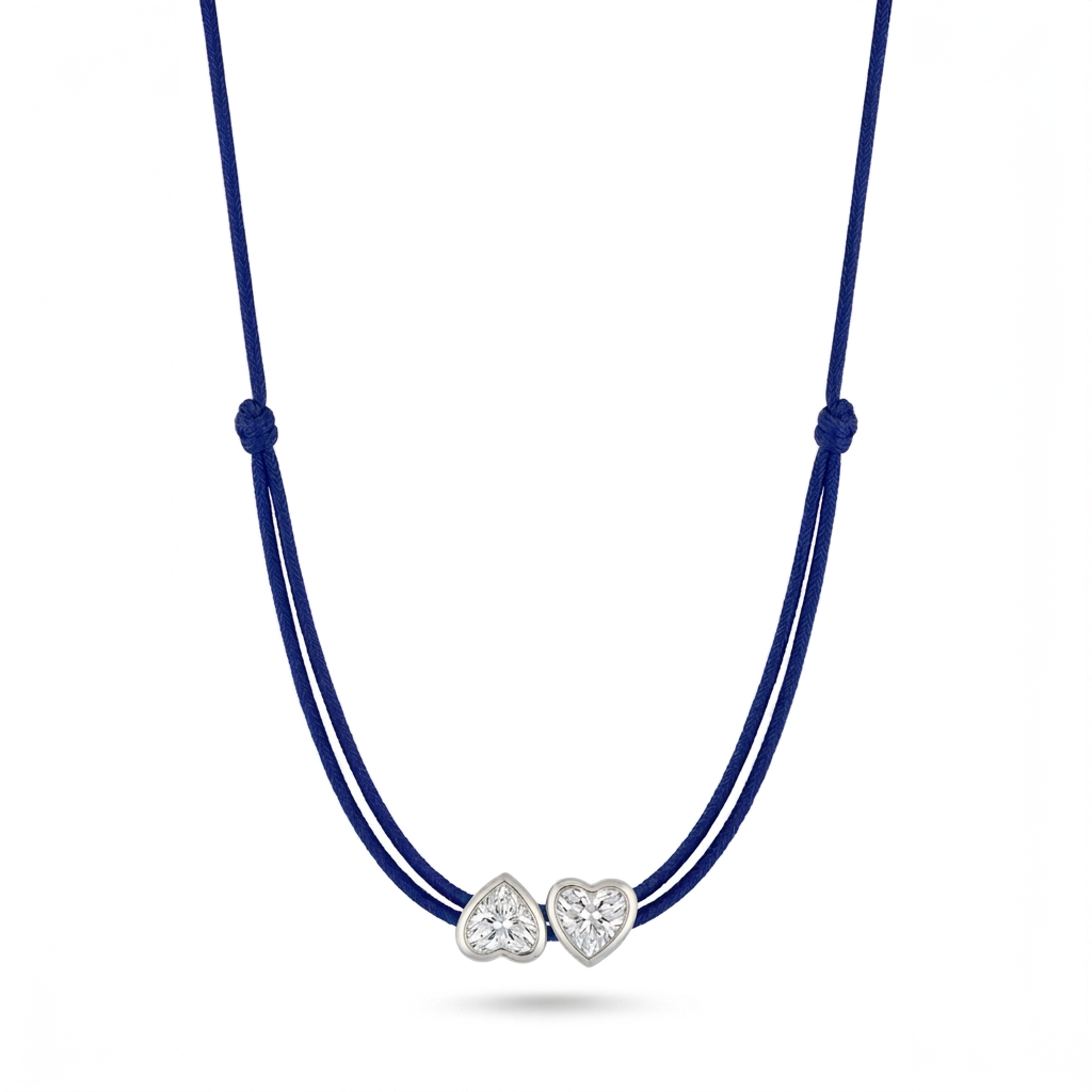 ll-cord:matchy-heart-necklace:Navy Blue