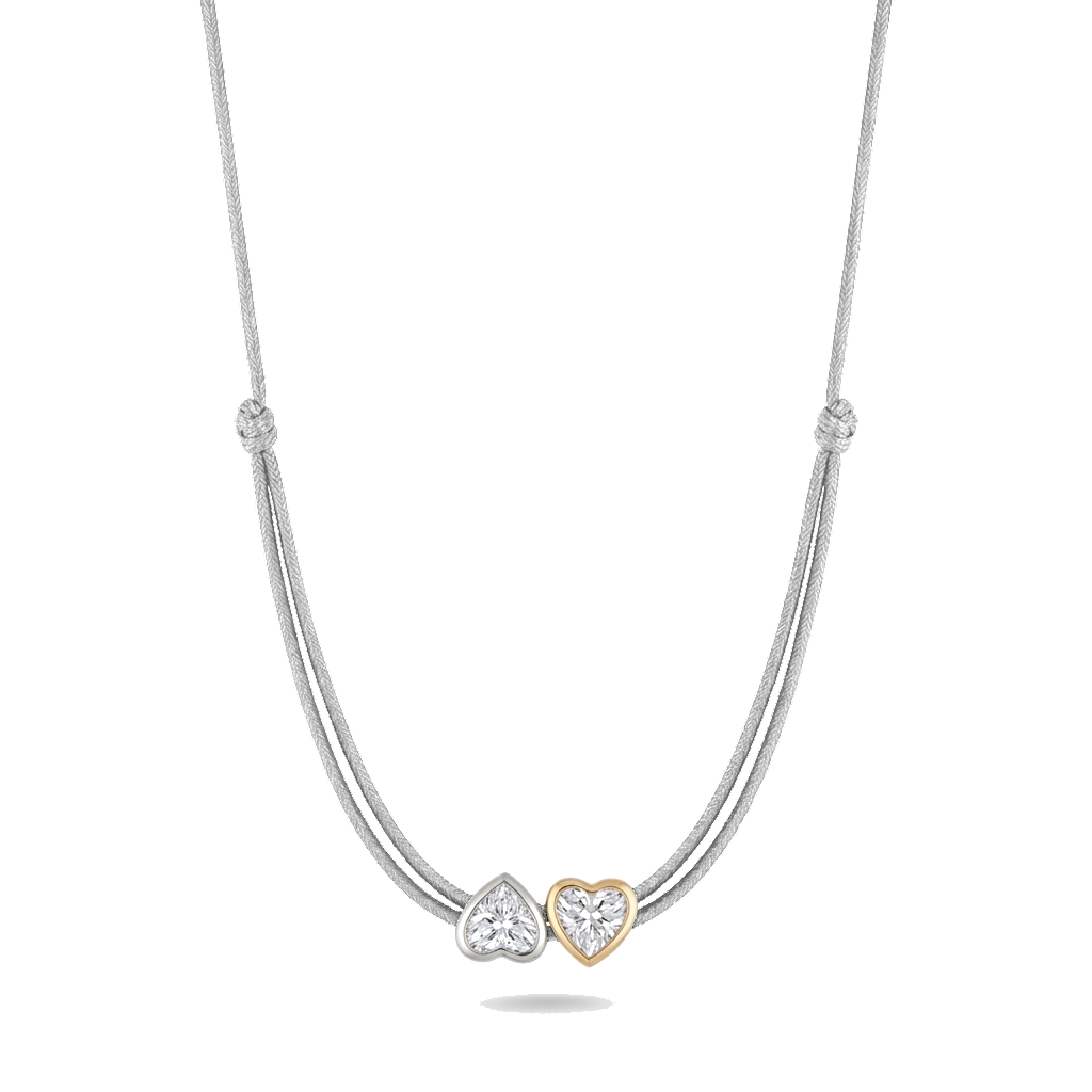 ll-cord:matchy-heart-necklace:Silver Grey