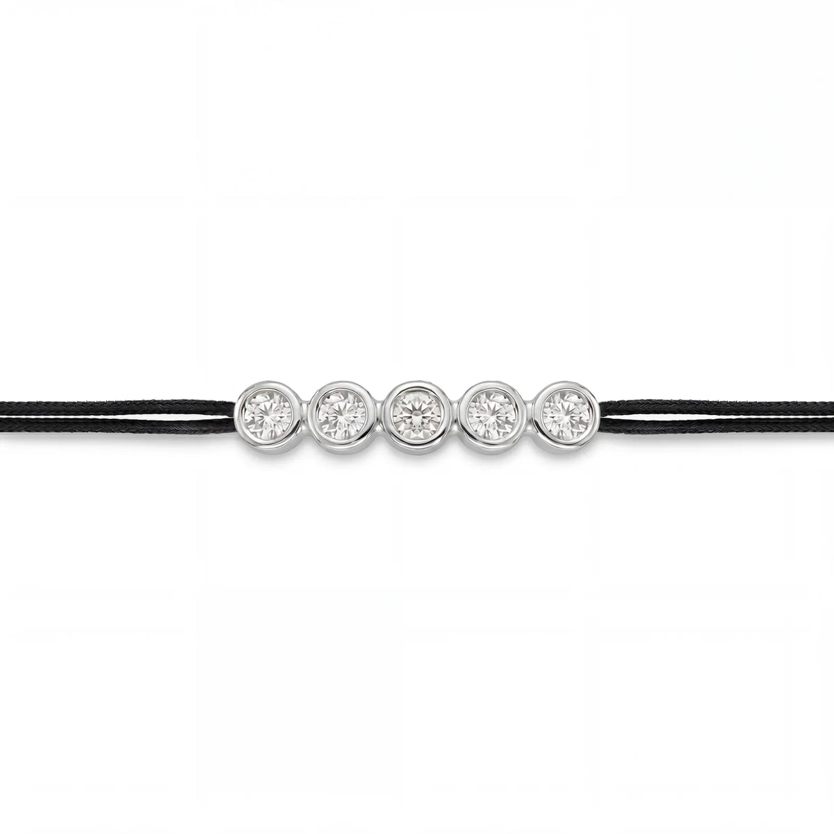 ll-cord:multi-five-necklace:Black
