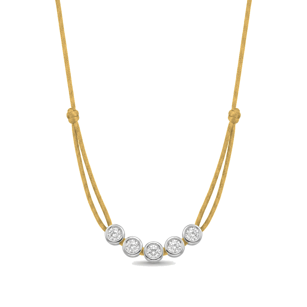 ll-cord:multi-five-necklace:Gold