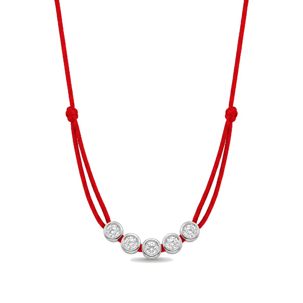 ll-cord:multi-five-necklace:Red