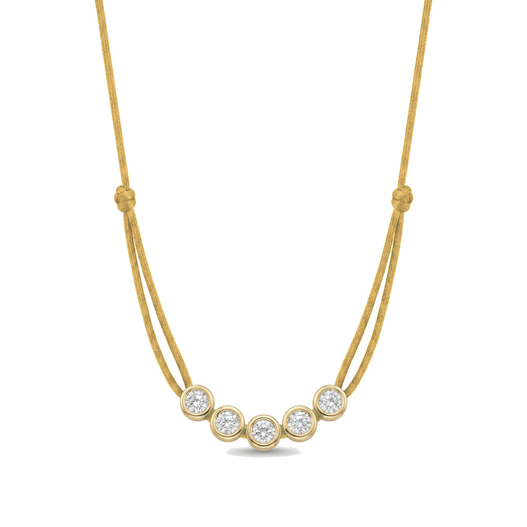 ll-cord:multi-five-necklace:Gold