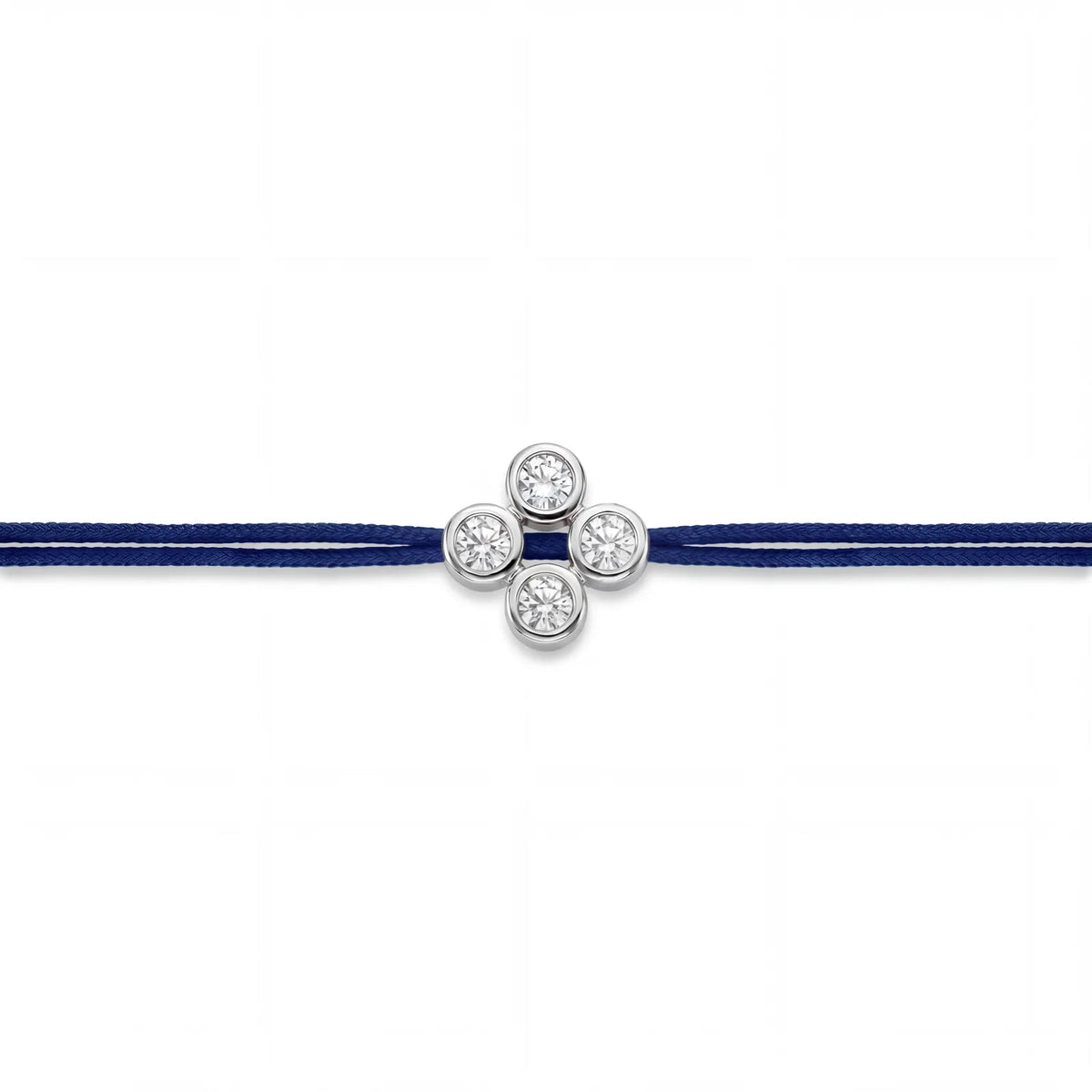 ll-cord:multi-four-necklace:Navy Blue