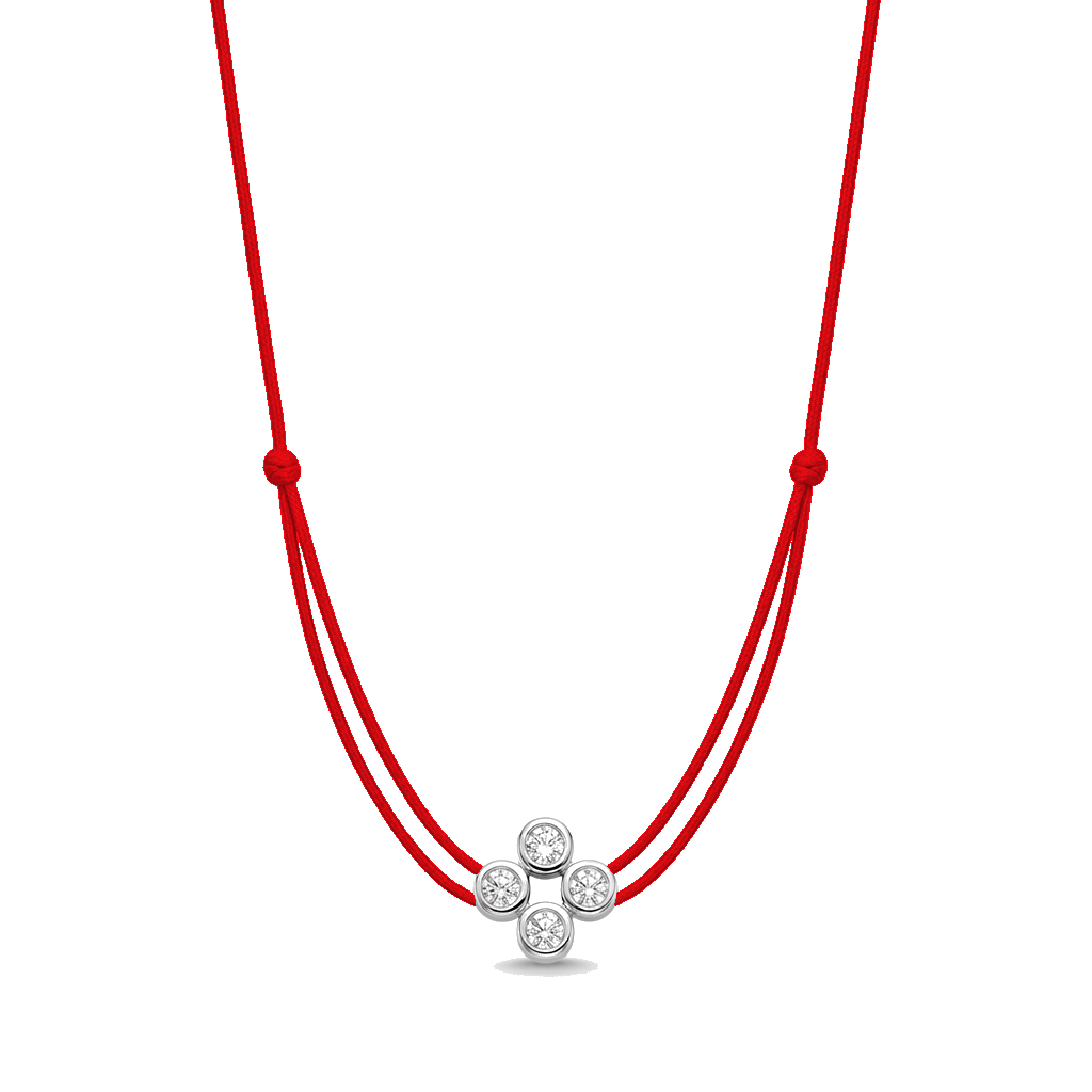 ll-cord:multi-four-necklace:Red