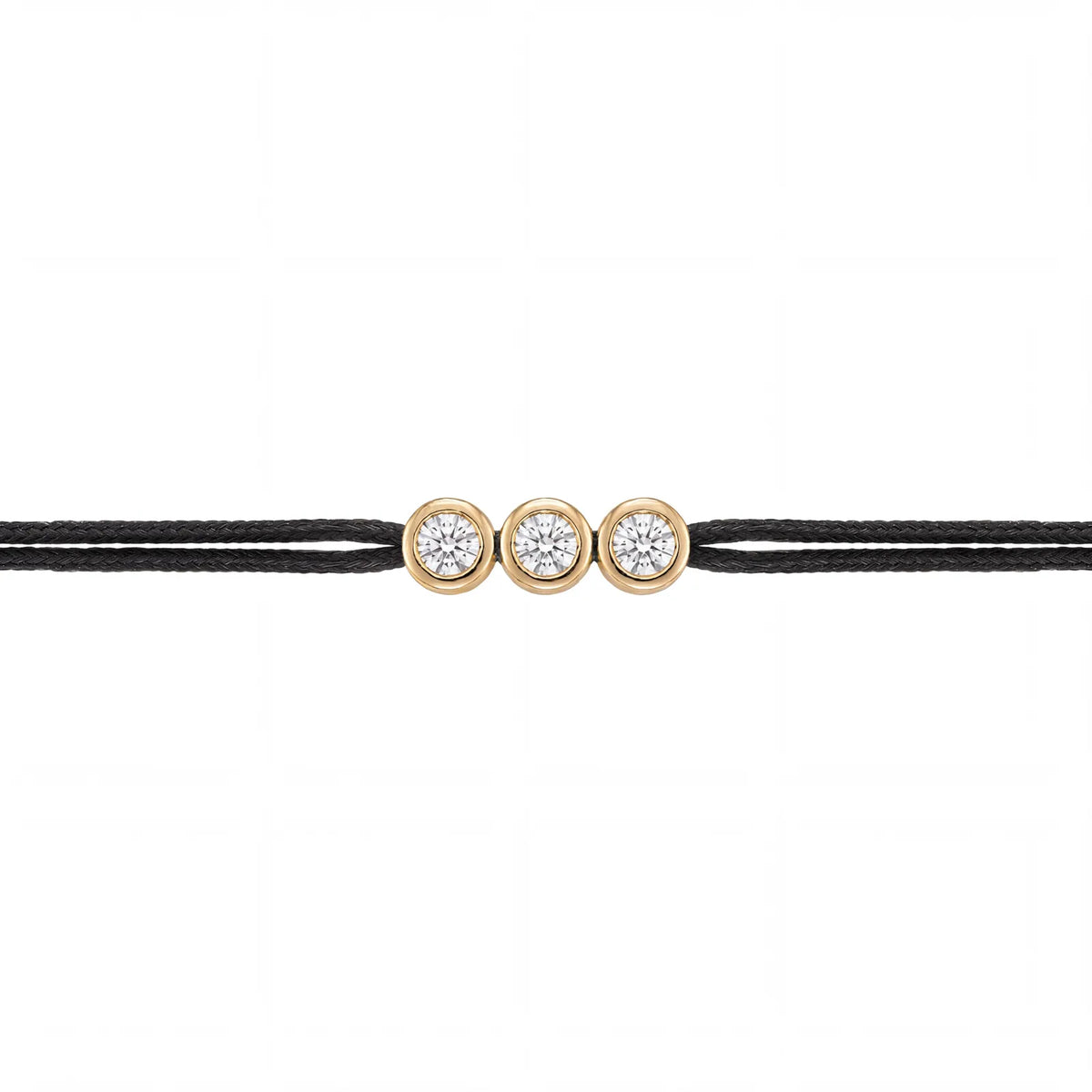 ll-cord:multi-three-necklace:Black