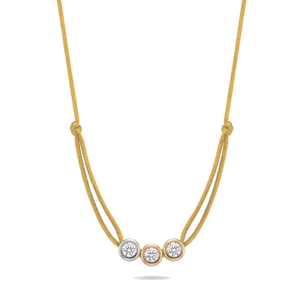 ll-cord:multi-three-necklace:Gold