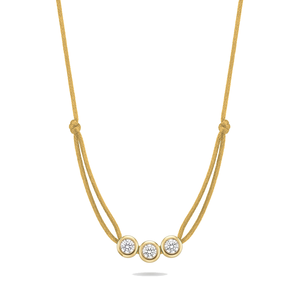 ll-cord:multi-three-necklace:Gold
