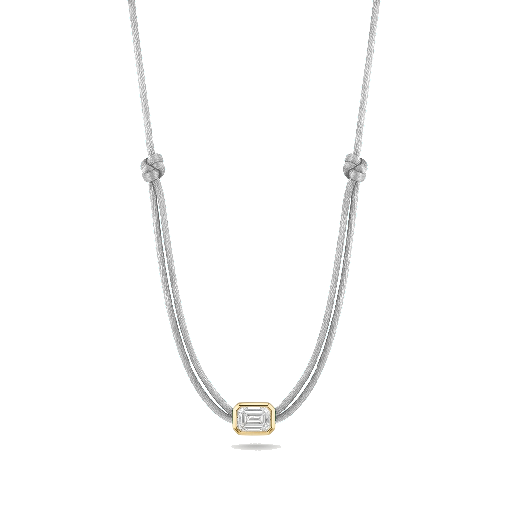 ll-cord:shapy-shine-emerald-necklace:Silver Grey