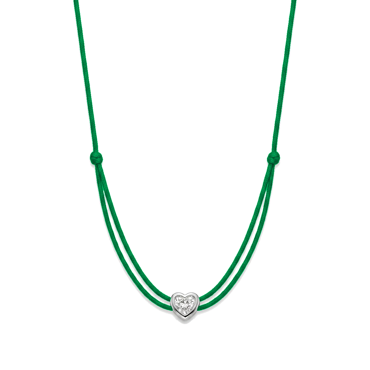 ll-cord:shapy-shine-heart-necklace:Green
