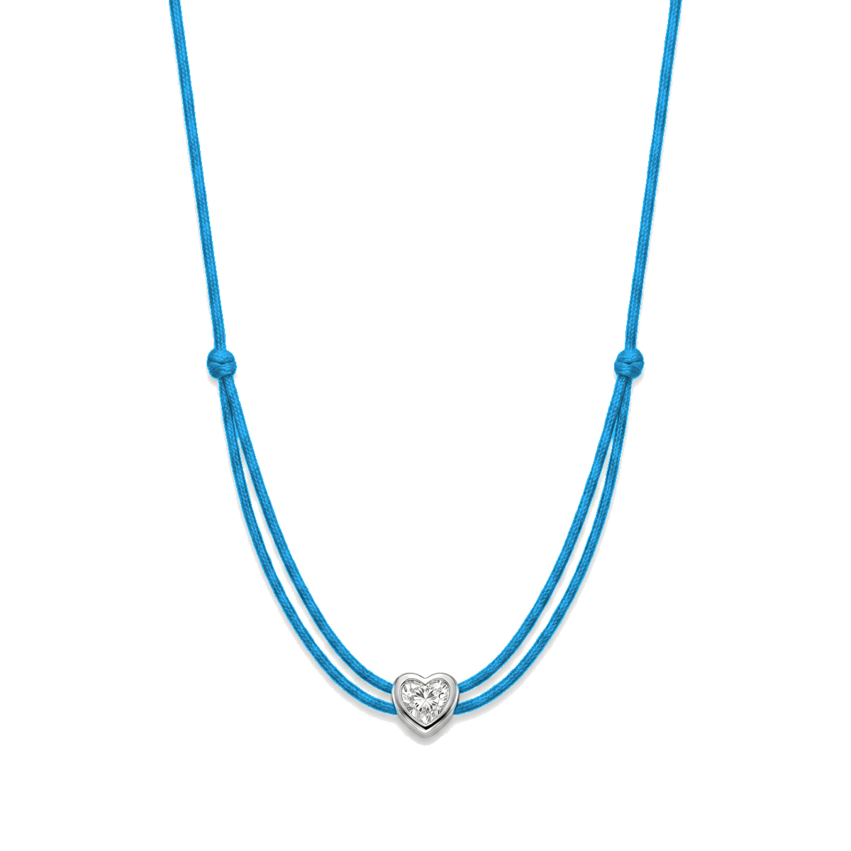 ll-cord:shapy-shine-heart-necklace:Turq Blue