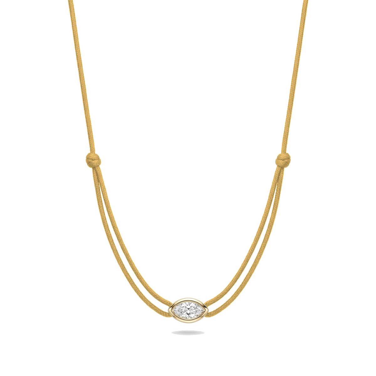 ll-cord:shapy-shine-marquise-necklace:Gold