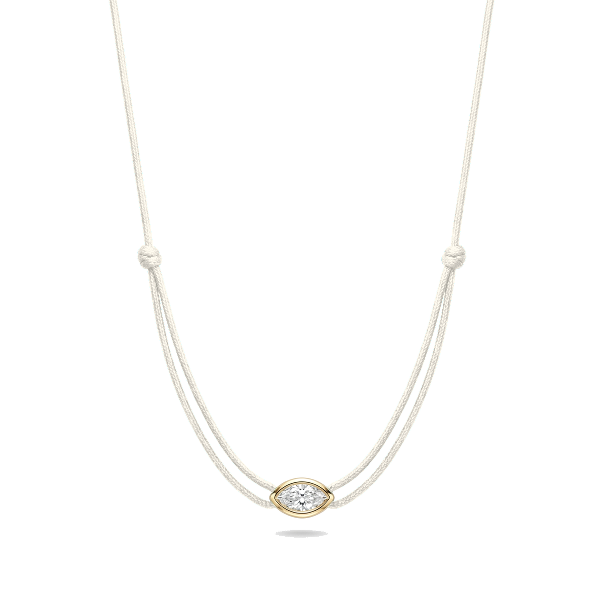 ll-cord:shapy-shine-marquise-necklace:Ivory