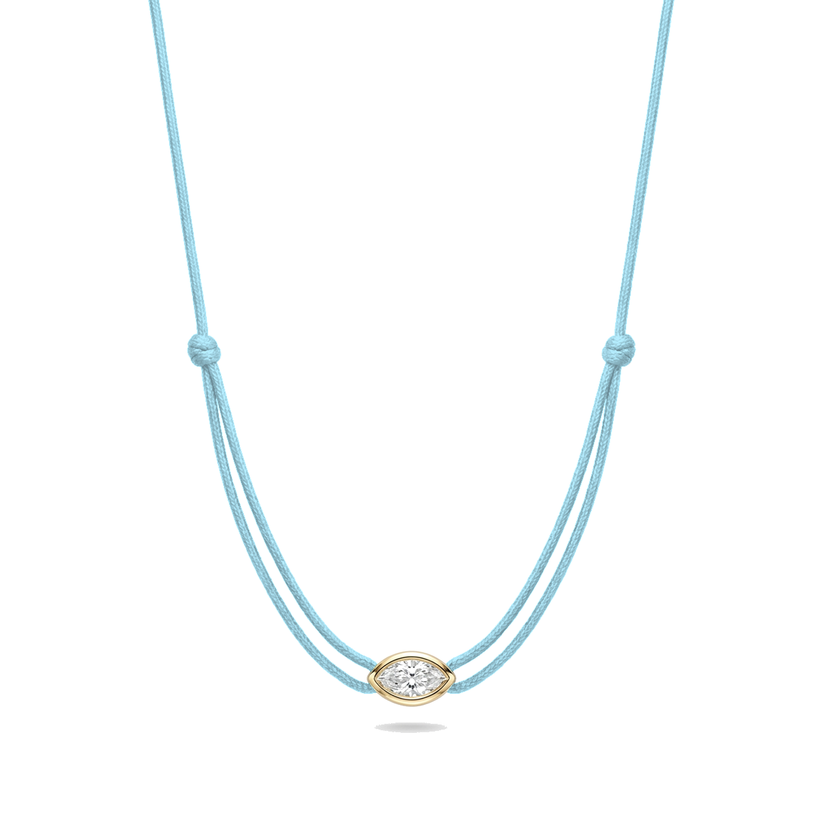 ll-cord:shapy-shine-marquise-necklace:Light Blue