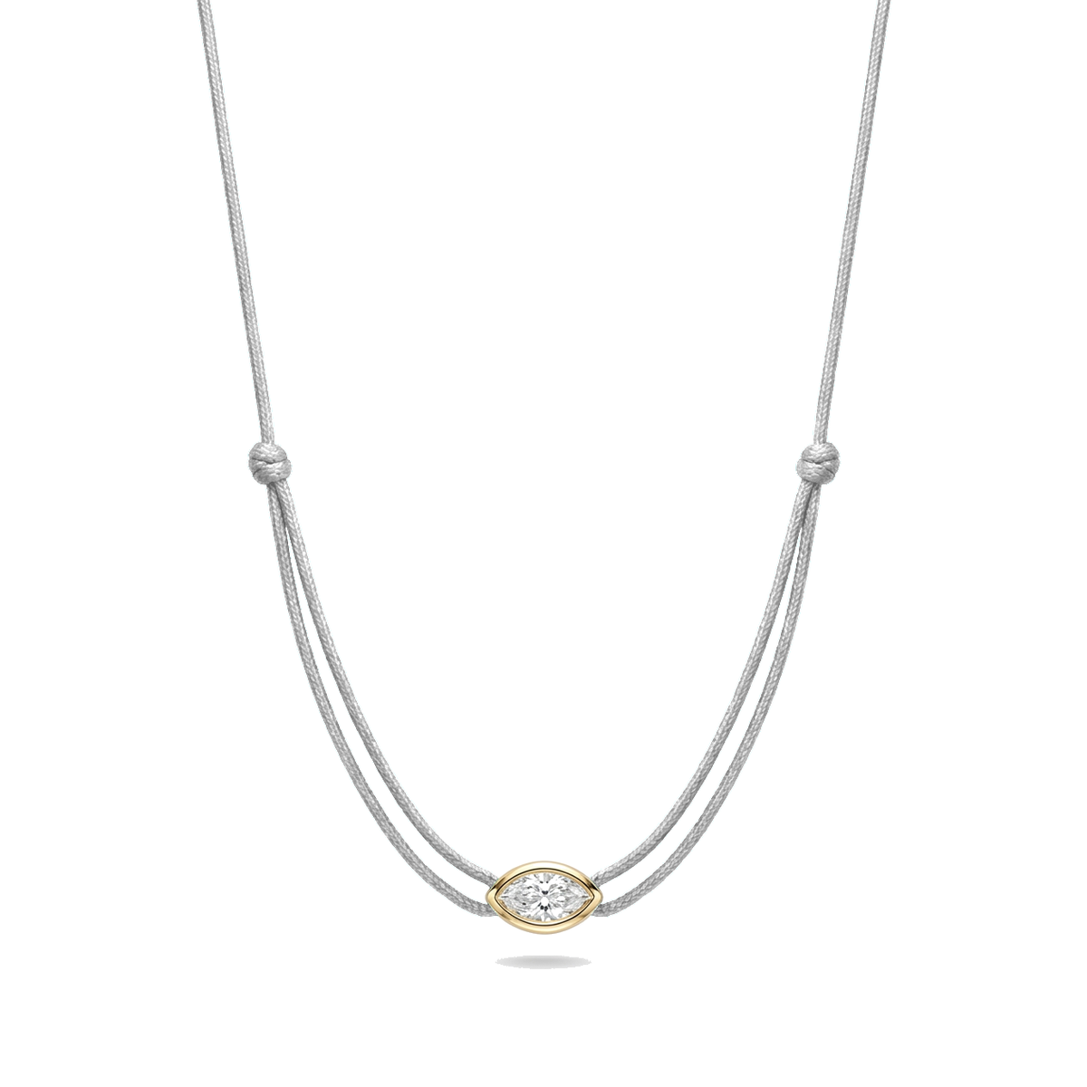 ll-cord:shapy-shine-marquise-necklace:Silver Grey