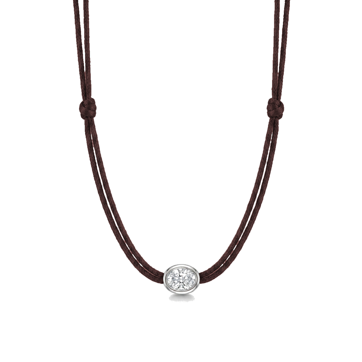 ll-cord:shapy-shine-oval-necklace:Brown
