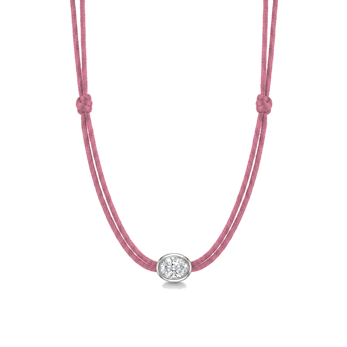 ll-cord:shapy-shine-oval-necklace:Old Pink