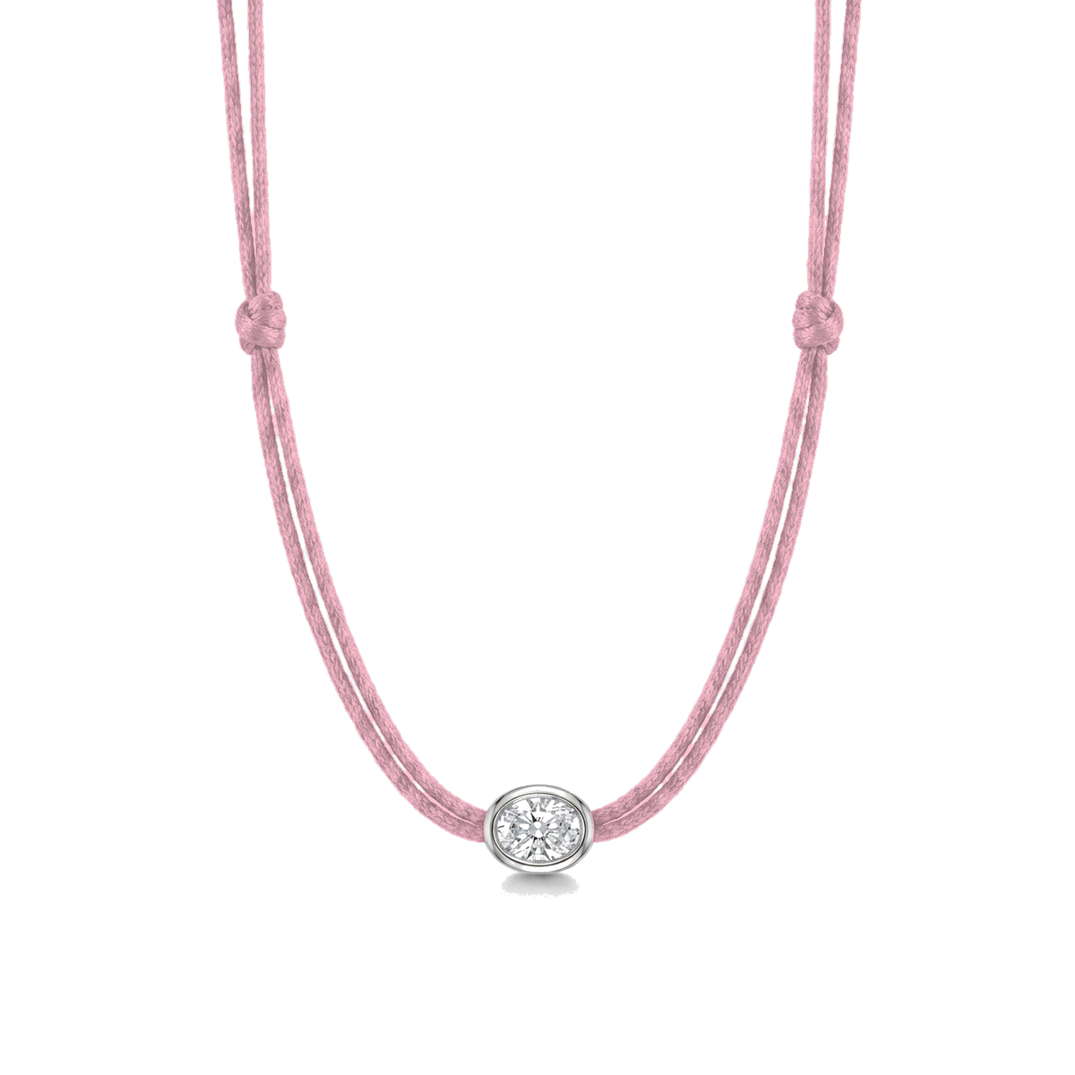 ll-cord:shapy-shine-oval-necklace:Light Pink