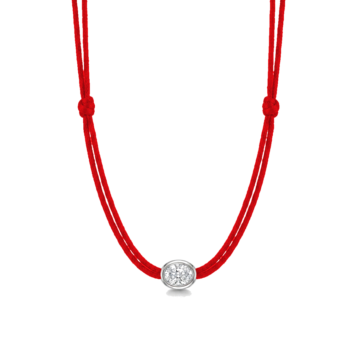 ll-cord:shapy-shine-oval-necklace:Red