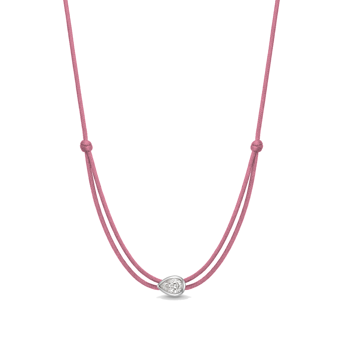 ll-cord:shapy-shine-pear-necklace:Dark Pink