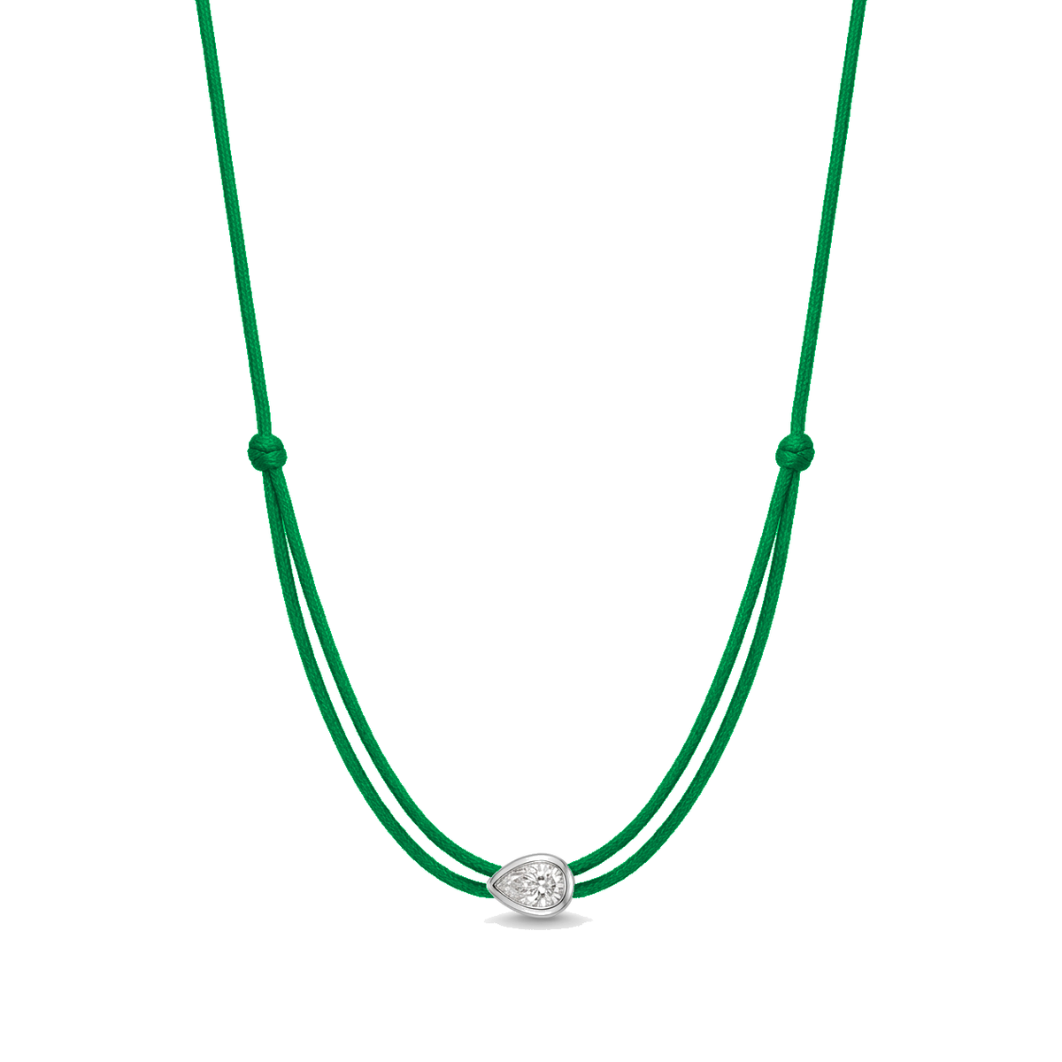 ll-cord:shapy-shine-pear-necklace:Green