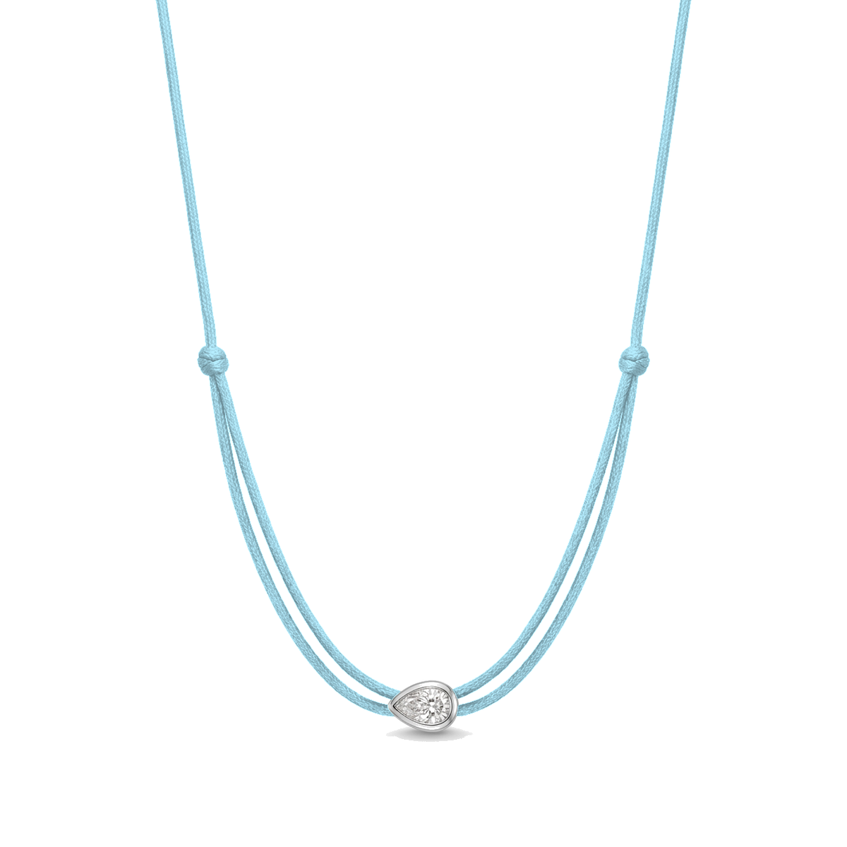 ll-cord:shapy-shine-pear-necklace:Light Blue