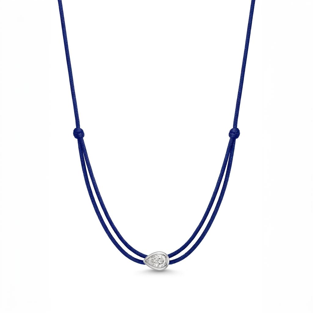 ll-cord:shapy-shine-pear-necklace:Navy
