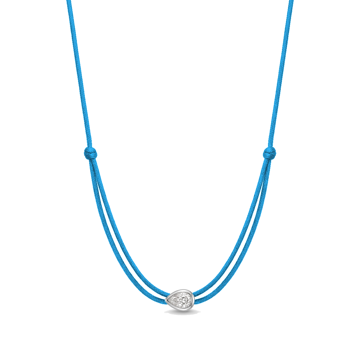 ll-cord:shapy-shine-pear-necklace:Turq Blue