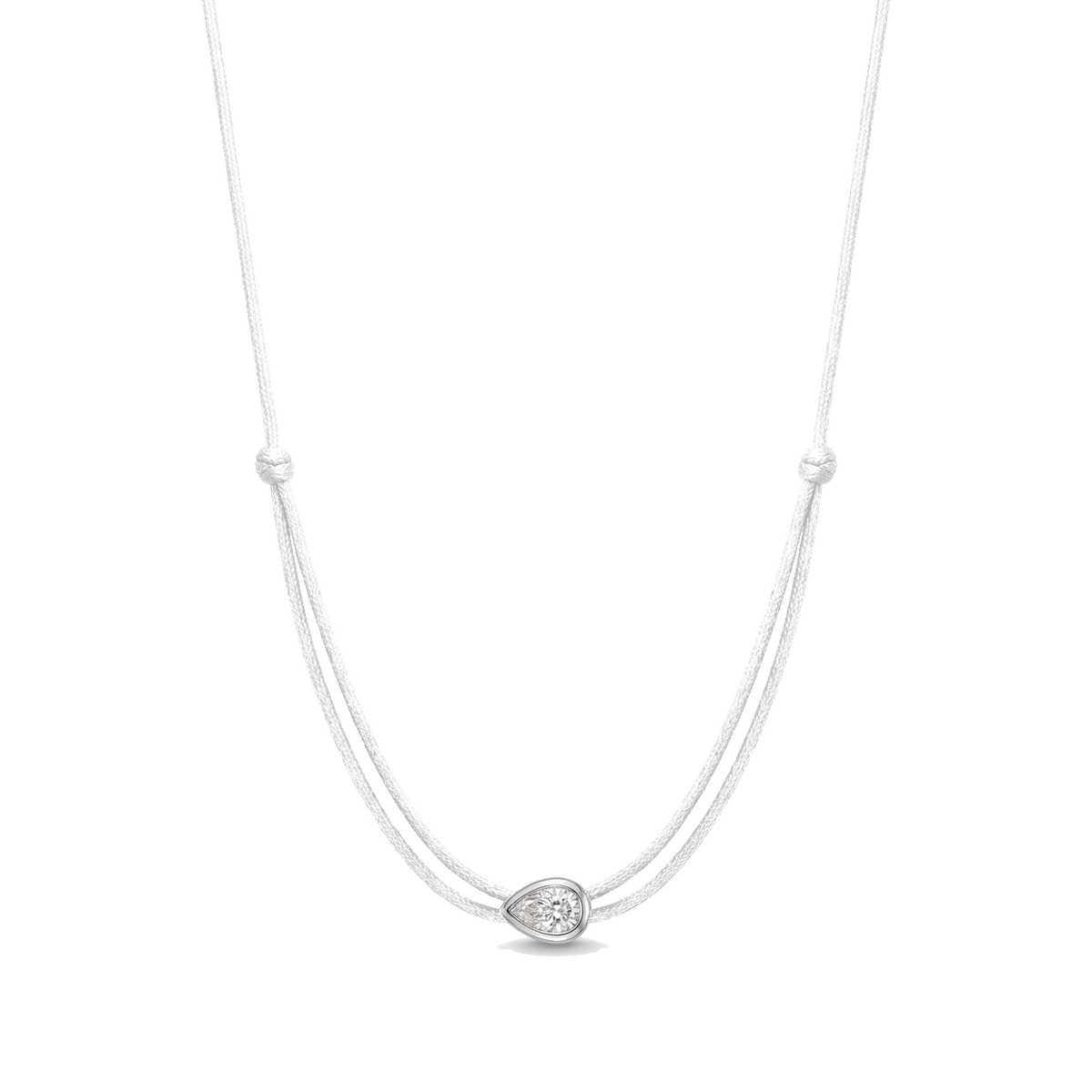 ll-cord:shapy-shine-pear-necklace:White