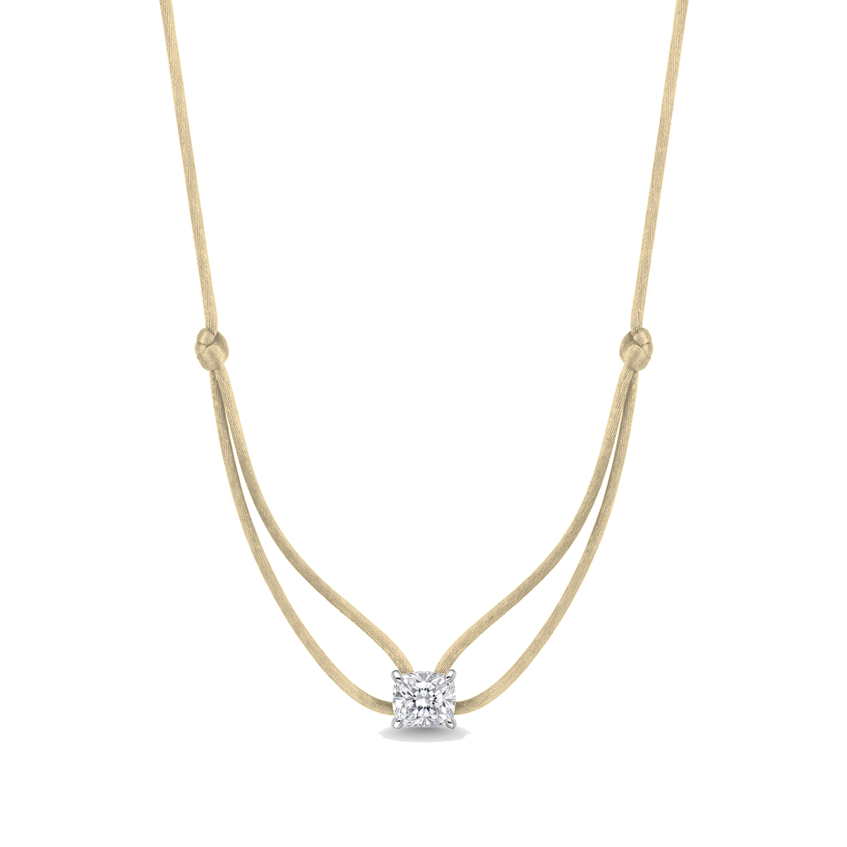 ll-cord:shapy-sparkle-longcushion-necklace:Champagne