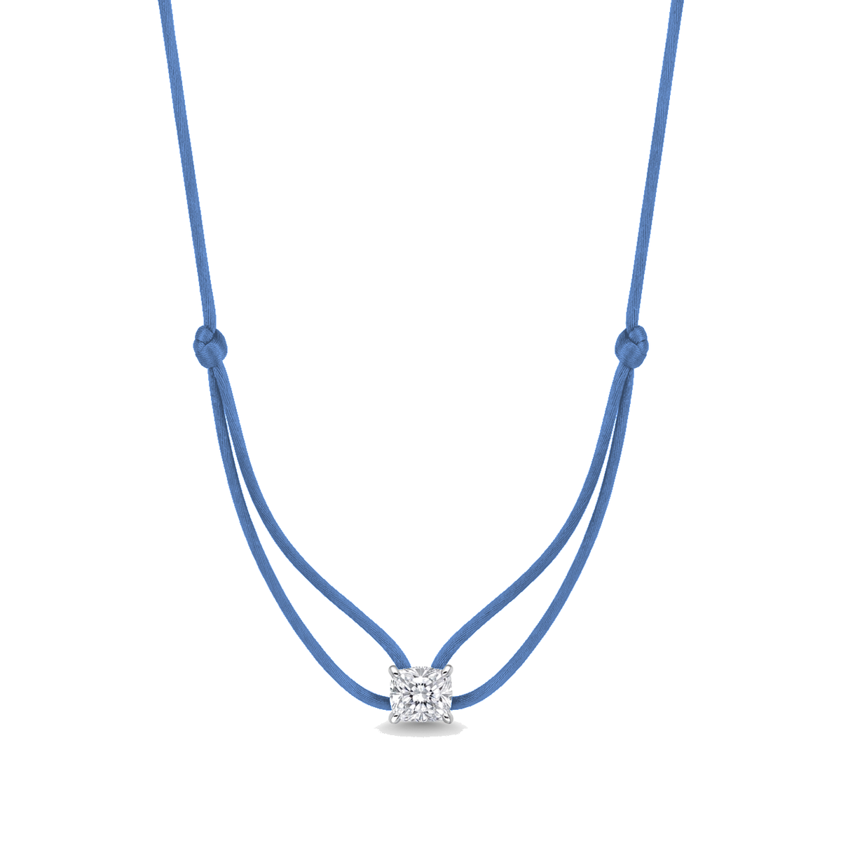 ll-cord:shapy-sparkle-longcushion-necklace:Jeans Blue
