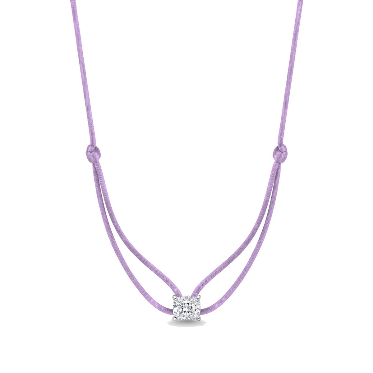 ll-cord:shapy-sparkle-longcushion-necklace:Lavendel
