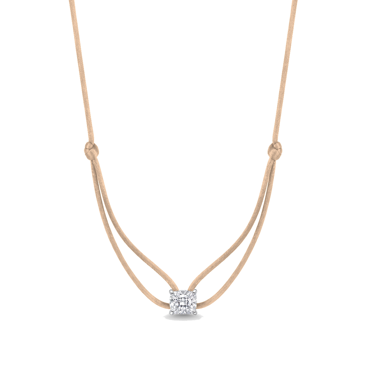 ll-cord:shapy-sparkle-longcushion-necklace:Peach