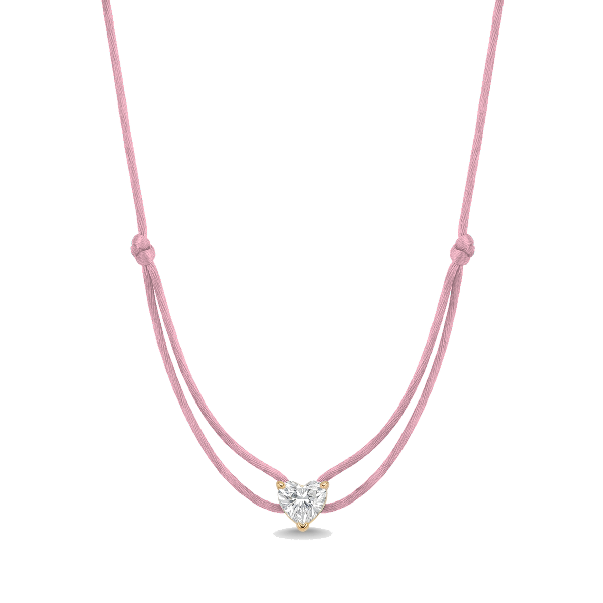 ll-cord:shapy-sparkle-heart-necklace:Baby Pink