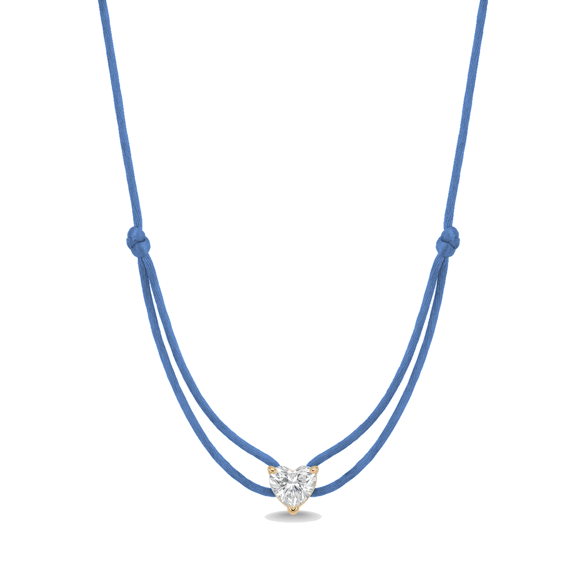 ll-cord:shapy-sparkle-heart-necklace:Jeans Blue