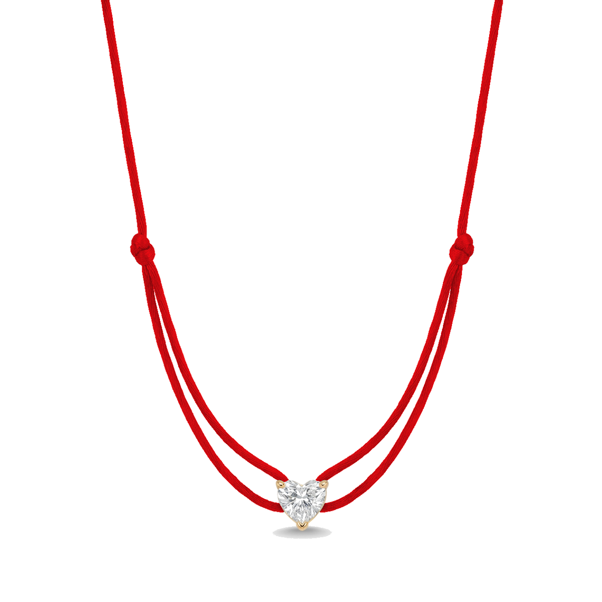 ll-cord:shapy-sparkle-heart-necklace:Red