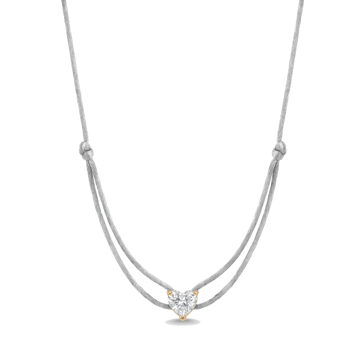 ll-cord:shapy-sparkle-heart-necklace:Grey