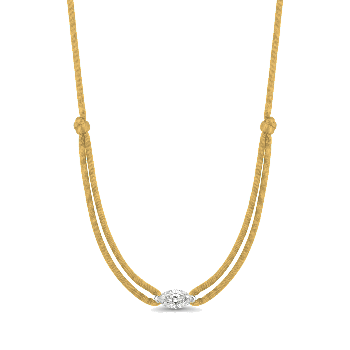 ll-cord:shapy-sparkle-marquise-necklace:Gold
