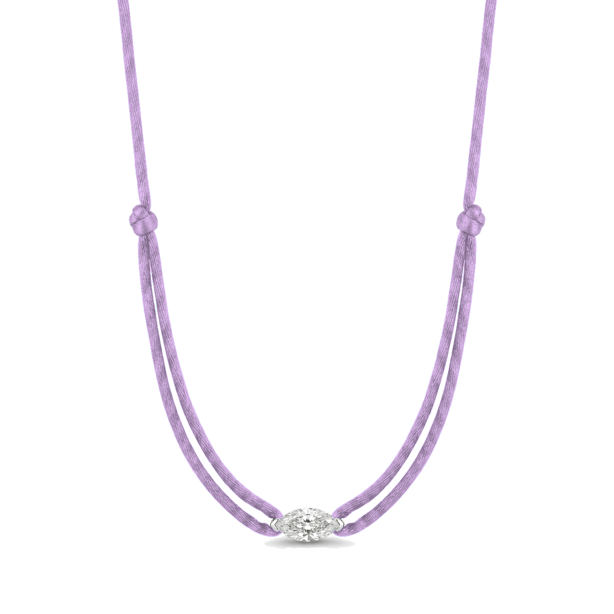 ll-cord:shapy-sparkle-marquise-necklace:Lavendel