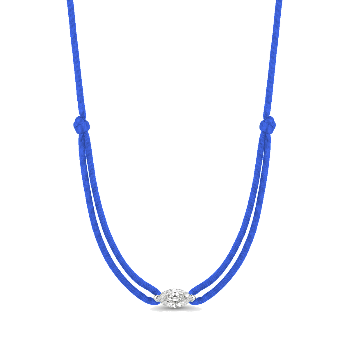 ll-cord:shapy-sparkle-marquise-necklace:Royal Blue