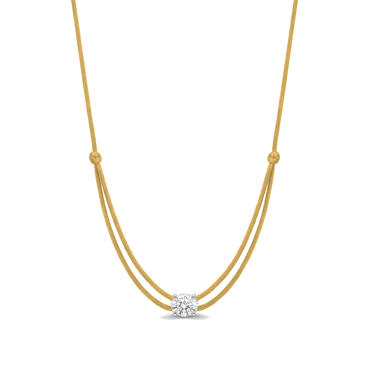 ll-cord:shapy-sparkle-oval-necklace:Gold