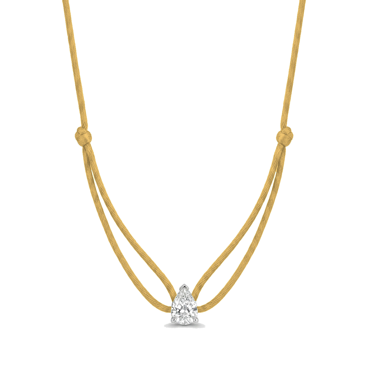 ll-cord:shapy-sparkle-pear-necklace:Gold