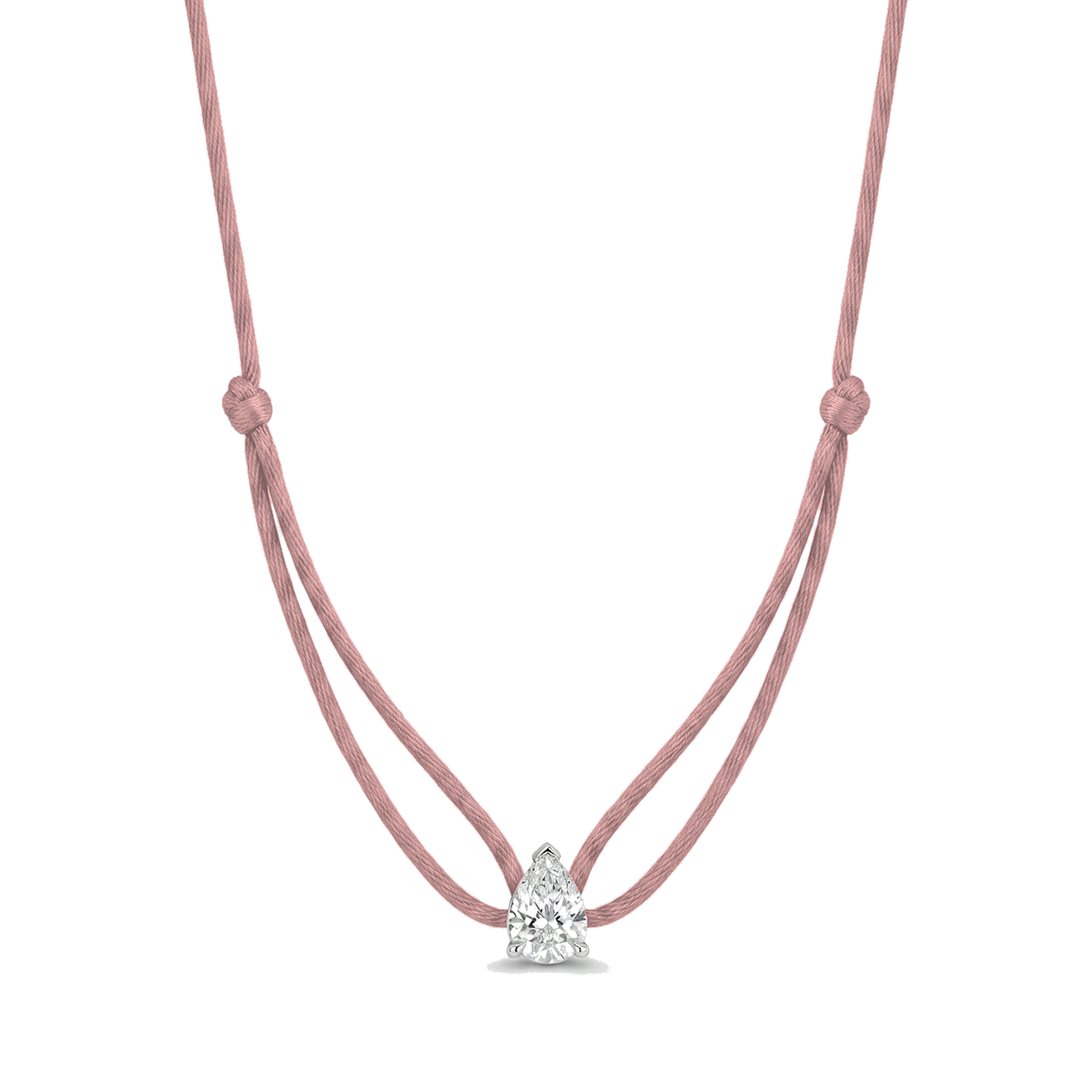 ll-cord:shapy-sparkle-pear-necklace:Old Pink