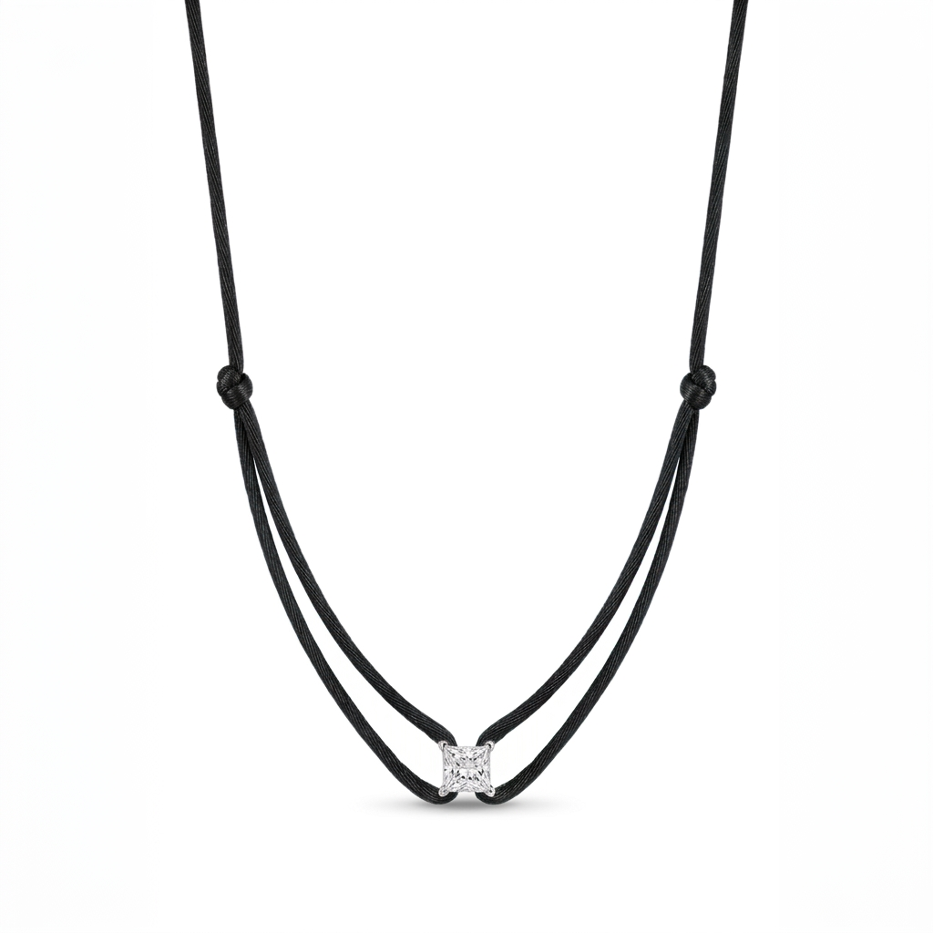 ll-cord:shapy-sparkle-princess-necklace:Black