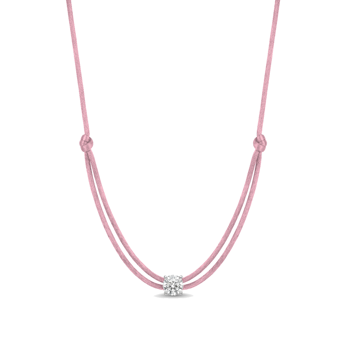ll-cord:shapy-sparkle-round-necklace:Baby Pink