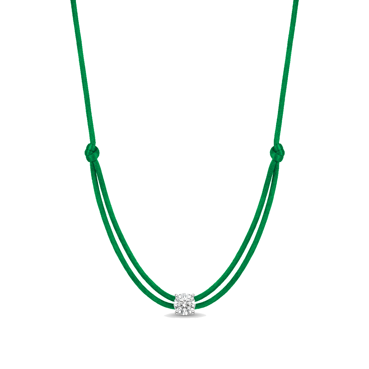 ll-cord:shapy-sparkle-round-necklace:Green
