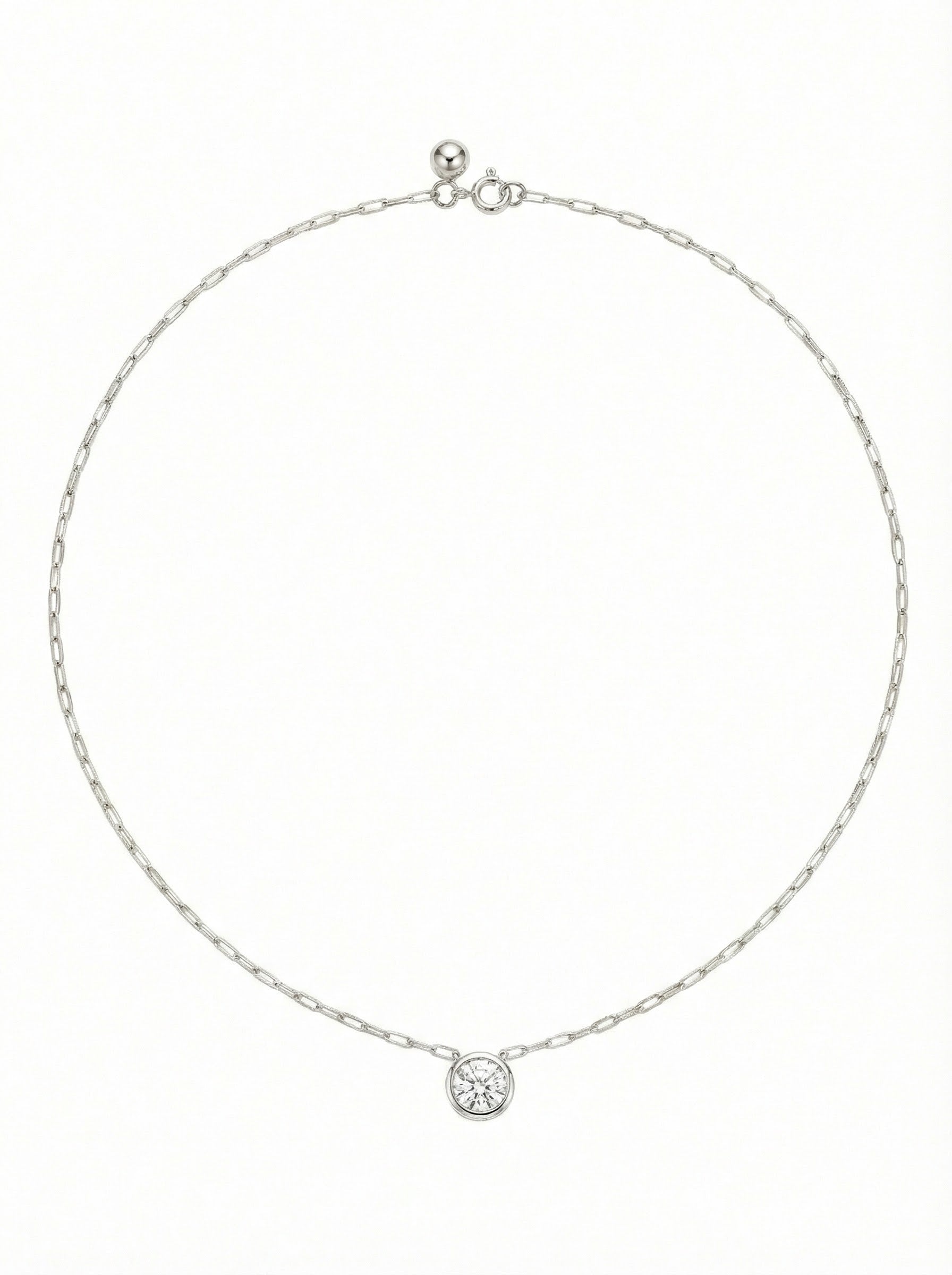 Classy Figaro Round White Necklace full